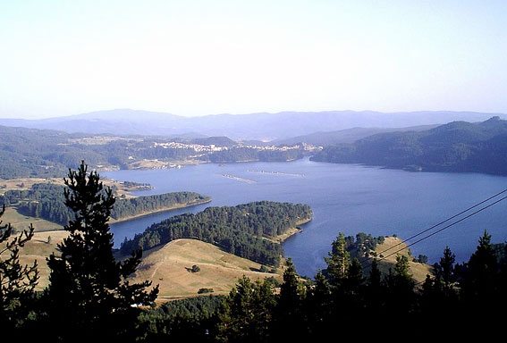 Вид на море с Родопских гор, Болгария