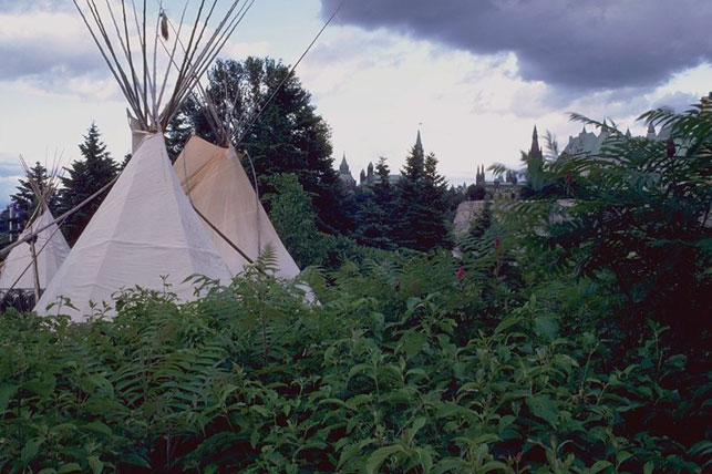 Индейская деревня Онохуа, Квебек, Канада