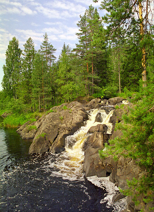 Водопад, Карелия