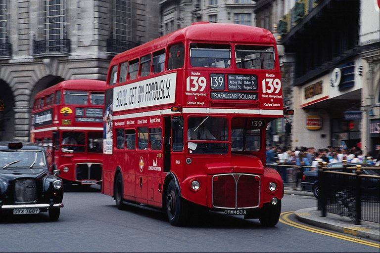 красные автобусы, Лондон