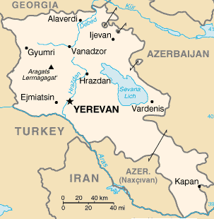 Карта Армении