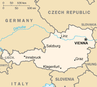 Карта Австрии
