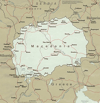 Карта Македонии