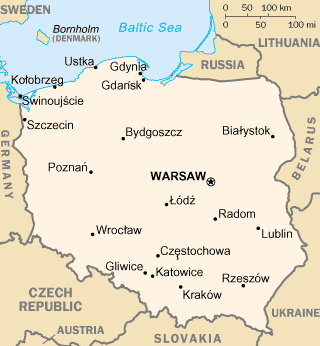 Карта Польши