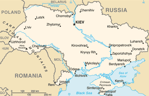 Карта Украины