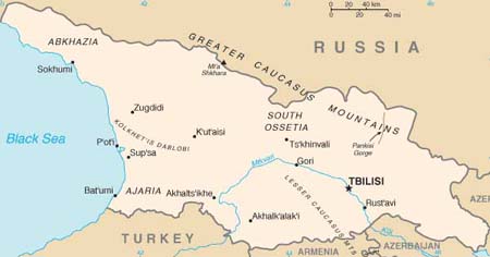Карта Грузии