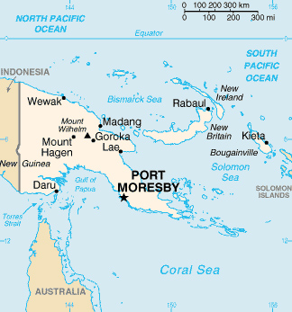 Карта Папуа